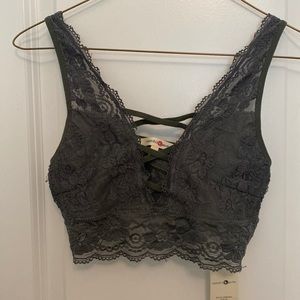 Bralette- Medium but fits small.